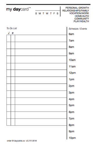 the daycards 400-card pack - the basic daycard (D1-400)