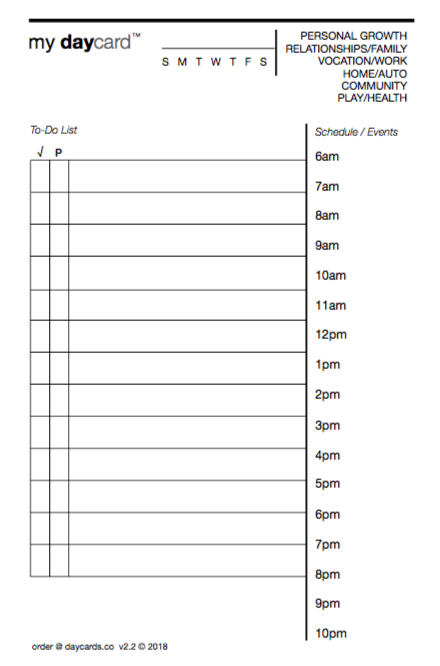 the daycards 400-card pack - the basic daycard (D1-400)