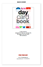 the daycardbook 6-pack - (6) 5"x8" 65 page books, 65# cardstock, twin-looped-bound planner (DCB4)