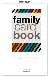 the familycardbook - 5"x8" 65 pages, 65# cardstock, twin-looped-bound planner (FCB1)