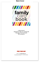the familycardbook 6-pack - (6) 5"x8" 65 pages, 65# cardstock, twin-looped-bound planner (FCB6)