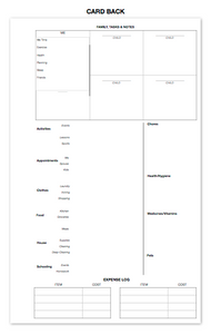 the momcardbook - 5"x8" 65 pages, 65# cardstock, twin-looped-bound planner (MCB1)