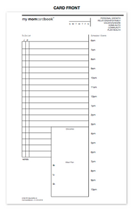 the momcardbook - 5"x8" 65 pages, 65# cardstock, twin-looped-bound planner (MCB1)