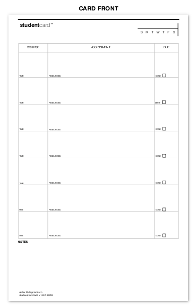 the 5x8 studentcard 400-card pack - (S5x8-400)