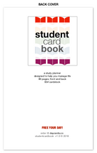 the studentcardbook - 5"x8" 80 pages, 65# cardstock, twin-looped-bound planner (SCB1)