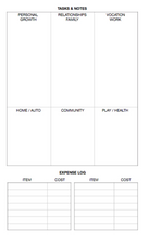 the weekcard™ template - .pdf version : print/make your own! (W1-E)